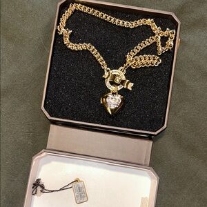 Juicy couture gold plated necklace